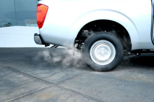 smoking exhaust on car