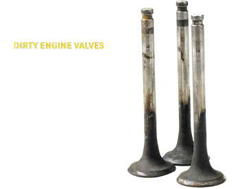 dirty engine valves